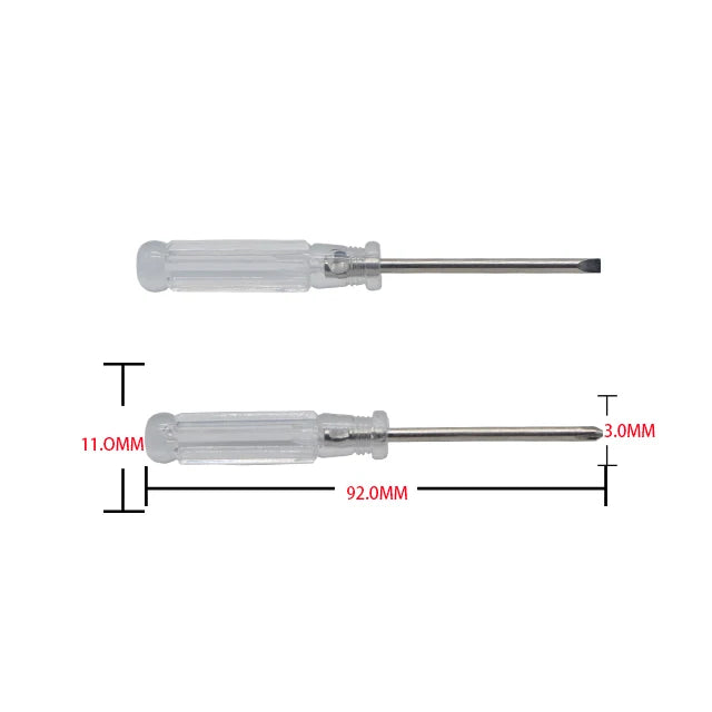 Transparent Mini Tournevis Torx 3mm 2mm 1.5mm Small Flat Phillips Precision Screw Driver