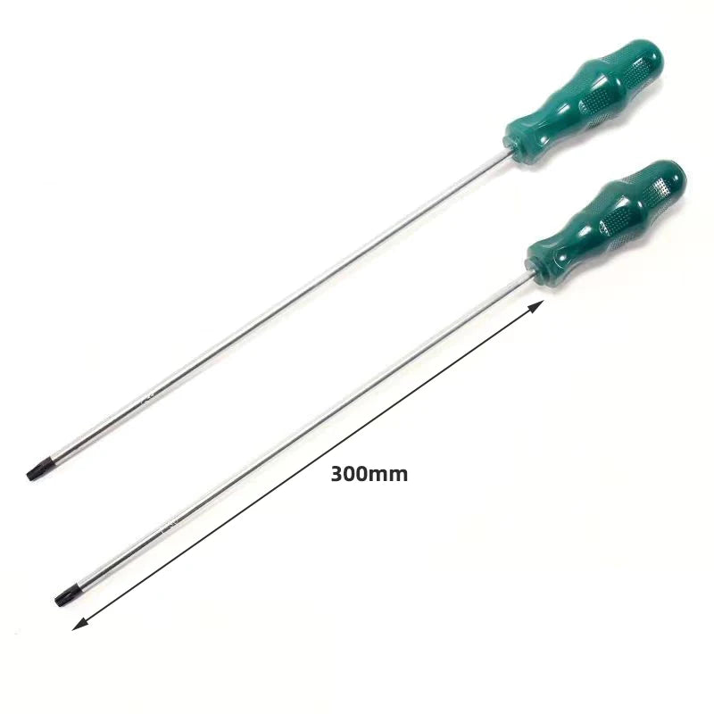 CrV Magnetic Tip Torx Screwdriver with Hole T8 T10 T15 T20 T25 T27 T30 T30 Length 75mm 100mm 300mm 3 4 12 Inches